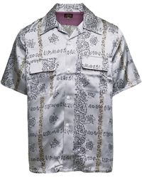 Needles - Bowling Shirt With All-Over Floreal Print - Lyst