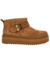 Tory Burch - 'Mellow Shearling Platform' Ankle Boots - Lyst