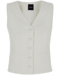 Plain - Vest With Buttons - Lyst