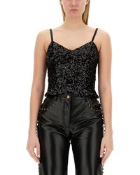 Moschino Jeans - Sequined Top - Lyst