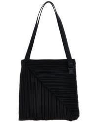 Pleats Please Issey Miyake - 'Diagonal Pleats Bag' Shoulder Bag - Lyst