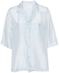 Forte Forte - Habotai Silk Half Sleeves Shirt - Lyst