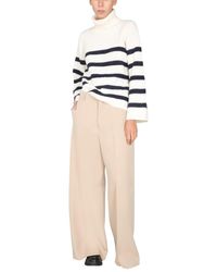 Womens Clothing Trousers Grey AMI Cotton Ami De Coeur Track Pants in Grey Slacks and Chinos Wide-leg and palazzo trousers 