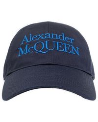 Alexander McQueen - Embroidered Canvas Cap - Lyst