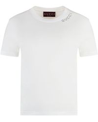Gucci - Cotton Crew-Neck T-Shirt - Lyst