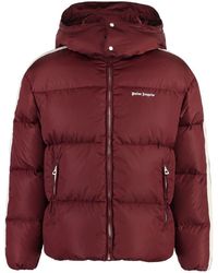 Palm Angels - Hooded Nylon Down Jacket - Lyst