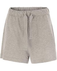 Majestic Filatures - Shorts With Drawstring Waist - Lyst