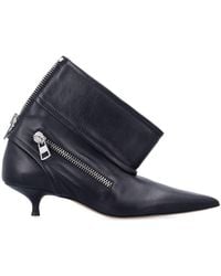 JW Anderson - Leather Biker Kitten Heel Ankle Boot - Lyst
