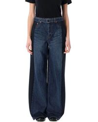 Sacai - Wide Leg Jeans - Lyst