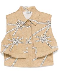 Elisabetta Franchi - Cropped And Structured Shirt - Lyst