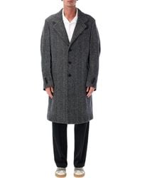 Givenchy - Herringbone Wool Overcoat - Lyst