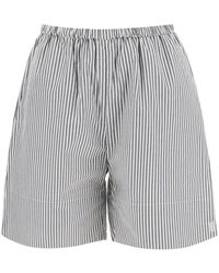 By Malene Birger - "Striped Siona Organic Cotton Shorts" - Lyst