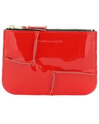 Comme des Garçons - Comme Des Garcons Wallet Zip Around Patent Leather Wallet With Zipper - Lyst