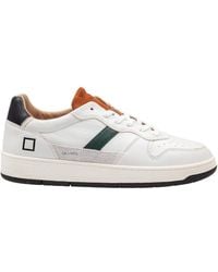 Date - Low-Top Leather Sneakers - Lyst