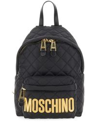 Moschino - Quilted Nylon Backpack - Lyst