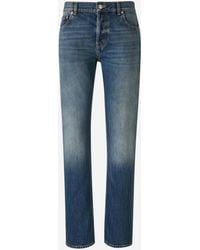 McQueen - Straight Fit Logo Jeans - Lyst