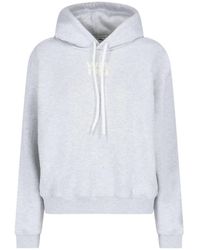 Alexander Wang - Essential Terry Hoodie W/Puff Paint Logo - Lyst