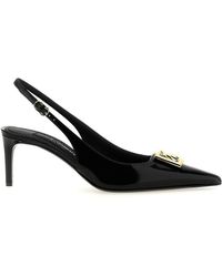 Dolce & Gabbana - Lace Slingbacks 9cm Heel - Lyst