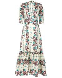 Etro - Floral Print Maxi Dress Dresses - Lyst