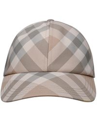 Burberry - Beige Polyester Hat - Lyst
