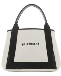 Balenciaga - Cabas Small Canvas Tote Bag - Lyst