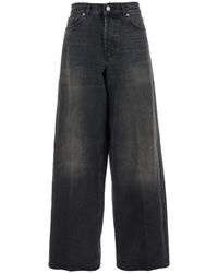 Haikure - 'Bethany' Jeans With Logo Patch On The Rear And Wide Leg - Lyst