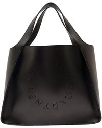 Stella McCartney - Tote Bag With Perforated Logo - Lyst