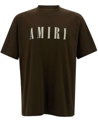 Amiri - T-Shirt With Contrasting Logo Print - Lyst
