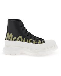 Alexander McQueen - 'tread Slick Graffiti' Ankle Boots - Lyst
