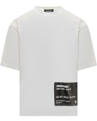 DSquared² - T-shirt With Printed Pattern - Lyst