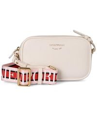 Emporio Armani - Camera Shoulder Bag Printed With Deer - Lyst