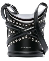 Alexander McQueen - The Curve Leather Bucket Bag - Lyst