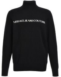 Versace - Logo Intarsia Sweater Sweater, Cardigans - Lyst