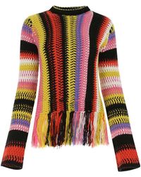 Chloé - Fringed Knit Sweater - Lyst