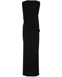 Jacquemus - 'La Robe Peplo' Long Dress With Square Neck And Cut-Out Detail On The Side - Lyst