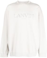 Lanvin - Logo Cotton Sweatshirt - Lyst
