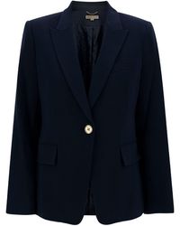 MICHAEL Michael Kors - Single-Breasted Jacket With Golden Buttons - Lyst
