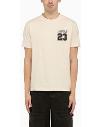 Off-White c/o Virgil Abloh - 23 Skate Logo-embroidered T-shirt - Lyst
