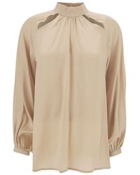 Semicouture - Jazmin Envers Sarin Long Sleeves Blouse - Lyst