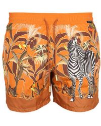 Etro - Boxer Swimsuit With Print - Lyst