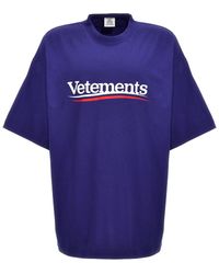 Vetements - Logo Cotton T-Shirt - Lyst