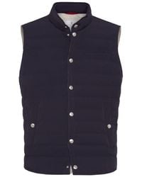 Brunello Cucinelli - Nylon Down Vest - Lyst