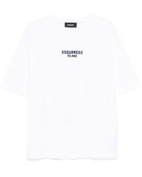 DSquared² - Cotton T-Shirt With Logo - Lyst