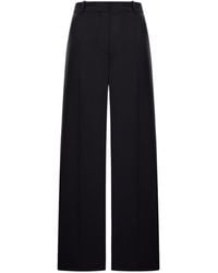 TOTEME - Wool Blend Fluid Trousers - Lyst
