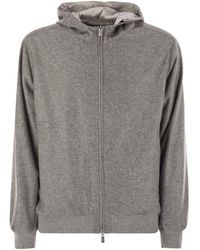 Fedeli - Reversible Bomber Jacket With Hood - Lyst
