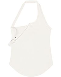 Courreges - 'Asymmetrical Buckel' Tank Top - Lyst
