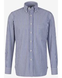 Luigi Borrelli Napoli - Textured Cotton Shirt - Lyst