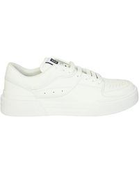 Designed With The Idea Of Fully Representing A Luxurious But Modern Style in White for Men Dolce & Gabbana Leather Roma Low Sneakers By Mens Trainers Dolce & Gabbana Trainers 