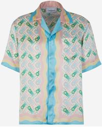 Casablancabrand - Silk Ping Pong Shirt - Lyst