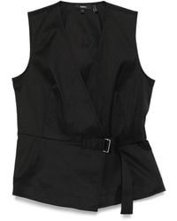 Theory - Sleeveless Wrap Top - Lyst